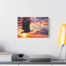 Load image into Gallery viewer, Eagle Sunset Canvas Wall Art - Patriotic Home Decor