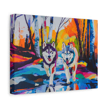 Load image into Gallery viewer, Husky Canvas Art