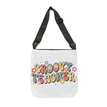 Load image into Gallery viewer, Adjustable Tote Bag (AOP) - Groovy Teacher
