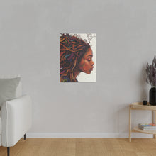 Load image into Gallery viewer, Grounded Woman of Color Matte Canvas, Stretched, 0.75"