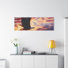 Load image into Gallery viewer, Eagle Sunset Canvas Wall Art - Patriotic Home Decor