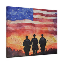 Load image into Gallery viewer, Inspirational Police Wall Art Canvas - Support Our Heroes