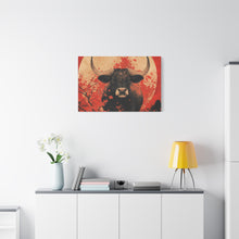 Load image into Gallery viewer, Lunar Year of the Ox - Stretched Matte Print for Home Decor