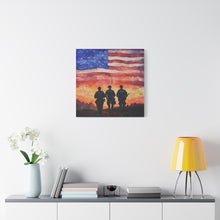 Load image into Gallery viewer, Inspirational Police Wall Art Canvas - Support Our Heroes