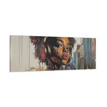 Load image into Gallery viewer, Urban Chic Canvas Art - Vibrant Female Portrait with Headphones
