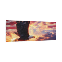 Load image into Gallery viewer, Eagle Sunset Canvas Wall Art - Patriotic Home Decor