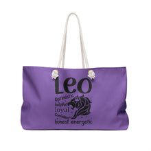 Load image into Gallery viewer, Weekender Bag - Leo