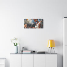 Load image into Gallery viewer, Piano Woman Canvas Art, Stylish Modern Decor, Gift for Music Lovers, Home Wall Art, Unique Artistic Playroom Decor