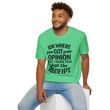 Load image into Gallery viewer, Opinion vs Receipt
