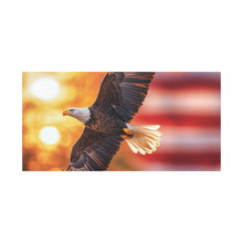 Load image into Gallery viewer, Eagle in Flight Canvas Art - 12x12 Stretched Wall Decor