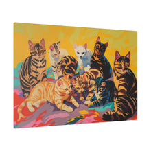 Load image into Gallery viewer, Colorful Cat Canvas Art - Vibrant Cat Portraits for Cat Lovers