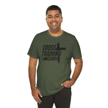 Load image into Gallery viewer, Faith Inspired Unisex Jersey Tee - 'Cross Training' with John 3:16