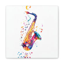 Load image into Gallery viewer, Vibrant Saxophone Canvas Wall Art - Perfect for Music Lovers