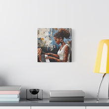 Load image into Gallery viewer, Piano Woman Canvas Art, Stylish Modern Decor, Gift for Music Lovers, Home Wall Art, Unique Artistic Playroom Decor