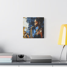 Load image into Gallery viewer, Saxophone Art Canvas, Jazz Decor, Music Lover Gift, Home Wall Art, Portrait Painting, Modern Artwork, Unique Gift Idea