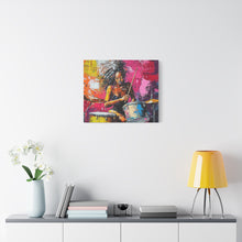 Load image into Gallery viewer, Colorful Drummer Canvas Art Print, Modern Wall Decor, Music Lover Gift, Vibrant Home Accent, Jazz Art Piece, Unique Gift Idea