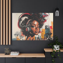 Load image into Gallery viewer, Urban Vibe Matte Canvas Print - Stylish Artwork for Music Lovers