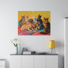 Load image into Gallery viewer, Colorful Cat Canvas Art - Vibrant Cat Portraits for Cat Lovers
