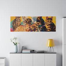 Load image into Gallery viewer, Colorful Cat Canvas Art - Vibrant Cat Portraits for Cat Lovers