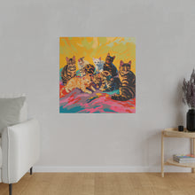 Load image into Gallery viewer, Colorful Cat Canvas Art - Vibrant Cat Portraits for Cat Lovers