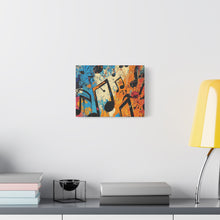 Load image into Gallery viewer, Vibrant Music Note Canvas Art - Colorful Stretched Wall Decor