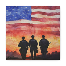 Load image into Gallery viewer, Inspirational Police Wall Art Canvas - Support Our Heroes