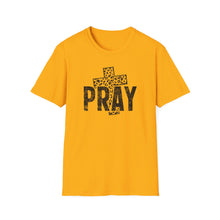 Load image into Gallery viewer, Leopard Print Pray Unisex Softstyle T-Shirt – Faith-Inspired Casual Wear