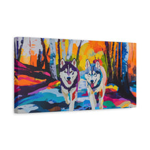 Load image into Gallery viewer, Husky Canvas Art