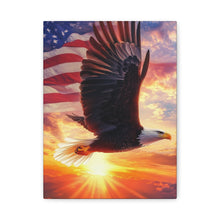 Load image into Gallery viewer, Patriotic Eagle Canvas Wall Art