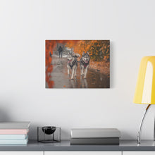 Load image into Gallery viewer, Husky Wall Art Canvas - Autumn Vibes Home Decor