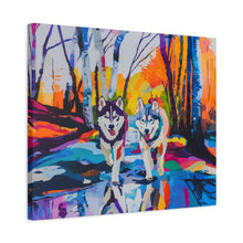 Load image into Gallery viewer, Husky Canvas Art