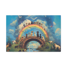 Load image into Gallery viewer, Rainbow Bridge Dog Canvas Artwork - Pet Lovers Home Decor