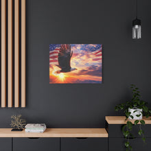 Load image into Gallery viewer, Eagle Sunset Canvas Wall Art - Patriotic Home Decor