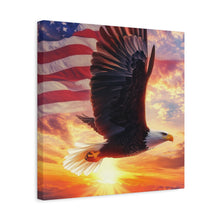 Load image into Gallery viewer, Patriotic Eagle Canvas Wall Art