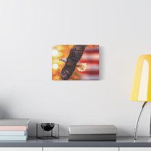 Load image into Gallery viewer, Eagle in Flight Canvas Art - 12x12 Stretched Wall Decor