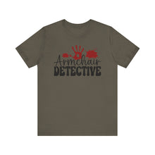 Load image into Gallery viewer, Armchair Detective Tee - Unisex Jersey Short Sleeve Shirt for Mystery Lovers