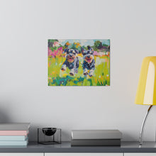 Load image into Gallery viewer, Playful Schnauzer Dogs Canvas Art