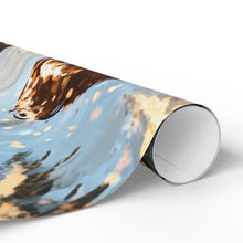 Load image into Gallery viewer, Charming Holiday Wrapping Paper Featuring Family in Winter Wonderland