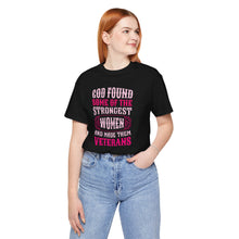 Load image into Gallery viewer, Strong Women Veterans Tee - Unisex Jersey Short Sleeve Shirt