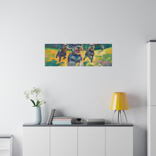 Load image into Gallery viewer, Vibrant Schnauzer Dogs Canvas Wall Art