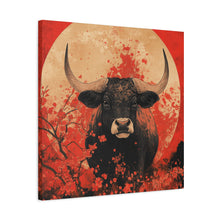 Load image into Gallery viewer, Lunar Year of the Ox - Stretched Matte Print for Home Decor