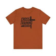 Load image into Gallery viewer, Faith Inspired Unisex Jersey Tee - 'Cross Training' with John 3:16