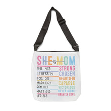 Load image into Gallery viewer, Adjustable Tote Bag (AOP) - She is