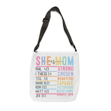 Load image into Gallery viewer, Adjustable Tote Bag (AOP) - She is