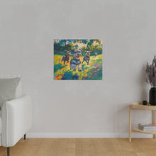 Load image into Gallery viewer, Vibrant Schnauzer Dogs Canvas Wall Art