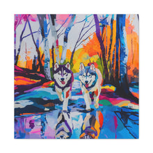 Load image into Gallery viewer, Husky Canvas Art