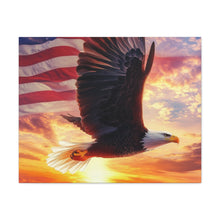 Load image into Gallery viewer, Patriotic Eagle Canvas Wall Art
