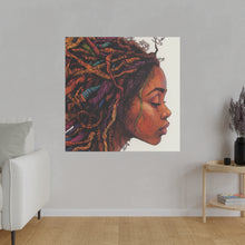 Load image into Gallery viewer, Grounded Woman of Color Matte Canvas, Stretched, 0.75"