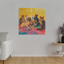 Load image into Gallery viewer, Colorful Cat Canvas Art - Vibrant Cat Portraits for Cat Lovers