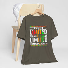 Load image into Gallery viewer, Inspirational Unisex Short Sleeve Tee - "Never Be Limited" Design